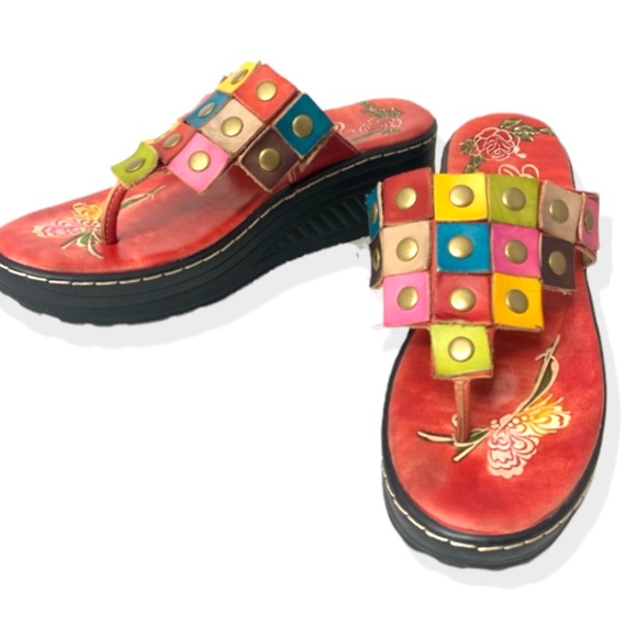 Corkys Shoes New Corkys Elite Platform Boho Leather Sandal Sz9